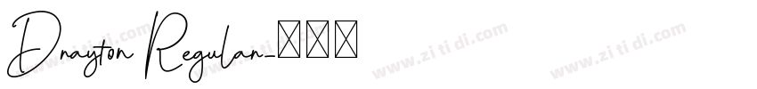 Drayton Regular字体转换